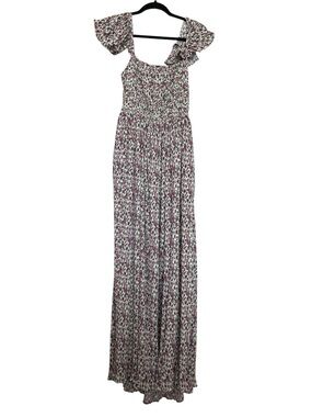 knee length dresses for ladies Primrose Floral Strappy Back Maxi Dress